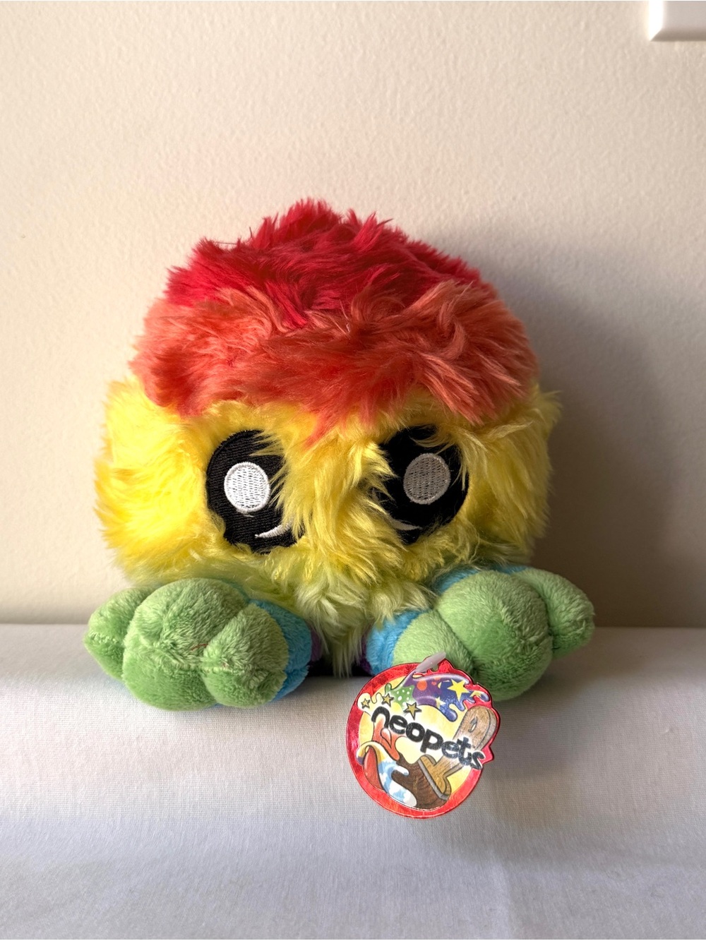 Neopets | Rainbow JubJub 6" Plushie — Vintage 2006